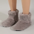 thumbnail image 5 of Boots Women Plush Boots for Women Platform Shoes Woman Keep Warm Women Shoes Soft Flat Winter Boots Botas Mujer (Long Beige,42-43), 5 of 7