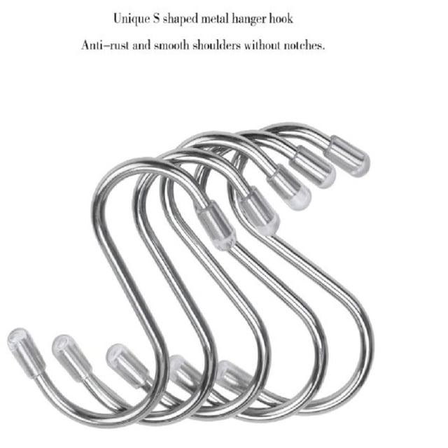 5 * Ganchos En Forma De S De Metal Pesado En Forma De S Por Paquete Utilizados Para Utensilios De Cocina Tmvgtek Libre de BPA
