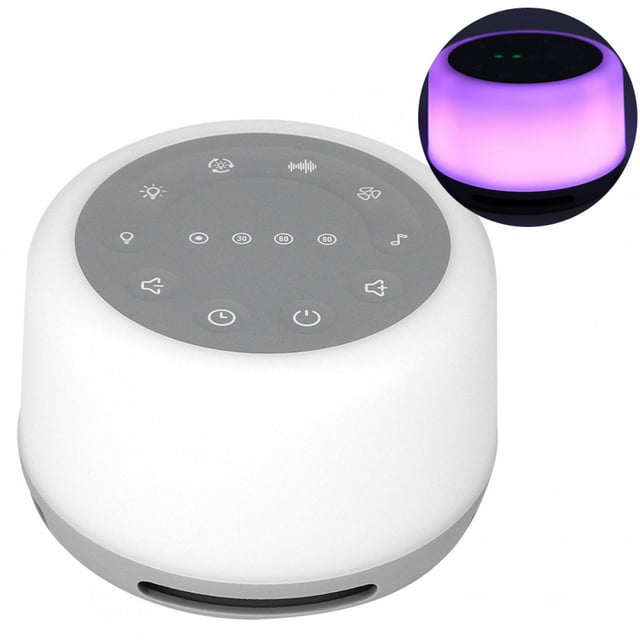 Máquina De Ruido Práctica Máquina De Ruido Blanco 30Min/60Min/90Min Funciones De Sincronización Máquina De Dormir Para El Sueño De Los Bebés Relajación Para Dormir Anggrek Otros