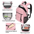 thumbnail image 5 of JIALIOU 14" Laptop Backpack Waterproof Airline Approved Stylish Casual Daypack for Travel Business College Work, Red Pink Polka Dot, 5 of 8
