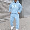 thumbnail image 2 of CONZONE Mens Sweatsuit 2 Piece Sets Casual Men's Jogging Tracksuit Set Letter Graphic Pullover Hoodie Pants Sweat Suit for Men Cozy Fall Winter Athletic Track Suit Outfits, 2 of 4