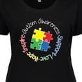 thumbnail image 4 of Inktastic Autism Awareness Circle Women's Plus Size T-Shirt, 4 of 5