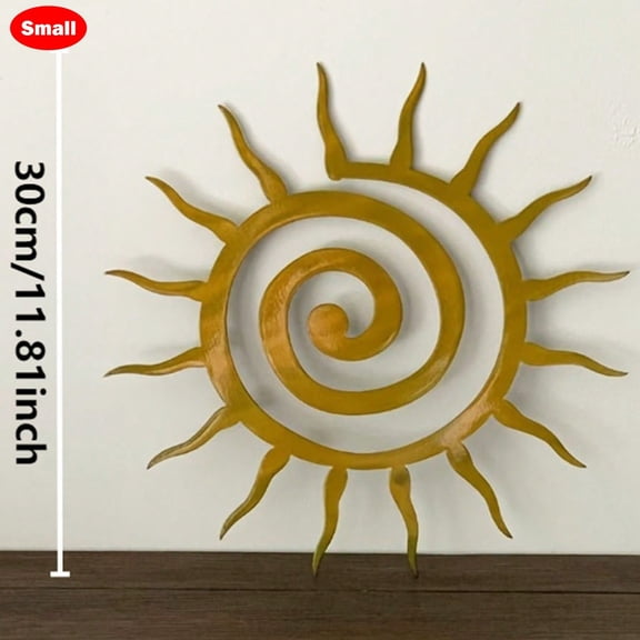 HELLOYOUNG 1pc Antique Coiled Star Wall Decor - Metal Art Decorations, Perfect for Outdoor Patio and Balcony Decoration | Best New Home Gifts, Decorative Plates and Figurines