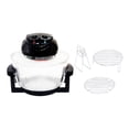 thumbnail image 1 of Freidora de aire freidora de aire caliente horno 12L grande visible compacto vidrio freidora eléctrica encimera freidora de aire para pollo a la Negro, 1 of 8