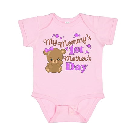 

Inktastic Mommys 1st Mothers Day-cute Baby Bear Gift Baby Boy or Baby Girl Bodysuit