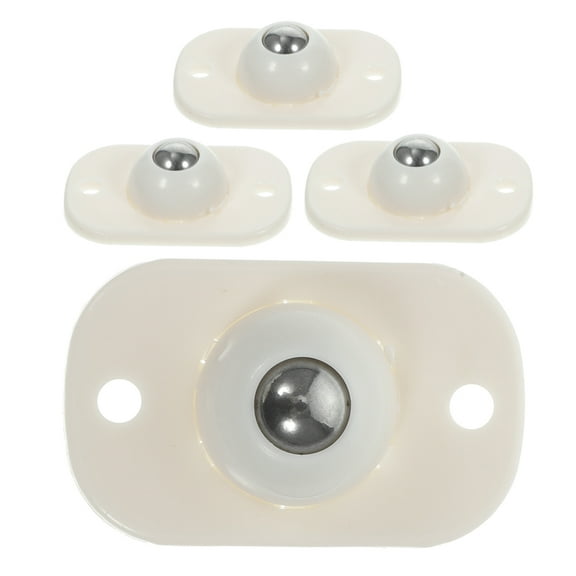 HOMEMAXS 4 Pcs Self Adhesive Mini Caster Wheels Furniture Wheels Stainless Steel Universal Rotation Sticky For Small Appliances