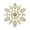Gold, variant on LAVA 12 Pcs Glitter Snowflake Christmas Ornaments Christmas Tree Hanging Decorations Red