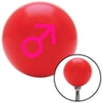 thumbnail image 1 of American Shifter  Pink Male Red Shift Knob with M16 x 1.5 Insert Shifter Auto Manual Custom Automatic, 1 of 1