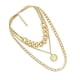 thumbnail image 4 of Collar de cadena de suéter Yinane Punk dorado 40 cm, 4 of 8
