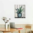 thumbnail image 2 of GOSMITH  Cactus Wall Art Canvas Cacti Pictures Green Plants Painting, Pink Flowers Botanical Tropical Succulent Artwork for Bedroom Bathroom Living Room Kitchen Home Office Decor, 2 of 4
