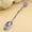 Silver, variant on Clearance Purple Crystal Coffee Spoon,4.33" Vintage Pattern Espresso Dessert Tea Scoop Premium Heat-Resistant PC Plastic Table Spoon,1PC (#RD)