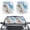 Beach Starfish, variant on Bulopur Palm Tree Colorful Print Car Windshield Sunshade UV Reflector Retractable Windshield Sun Shade Easy to Use Automotive Sunvisor Protector for Most Trucks SUVs Vans, 2 Pieces