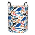 thumbnail image 2 of Daiia Cute Sea Animals Round Laundry Basket with Handles Thickened Waterproof Circular hamper,Dirty Clothes Storage Basket for Bedroom,Bathroom,College Dorm-Small, 2 of 8