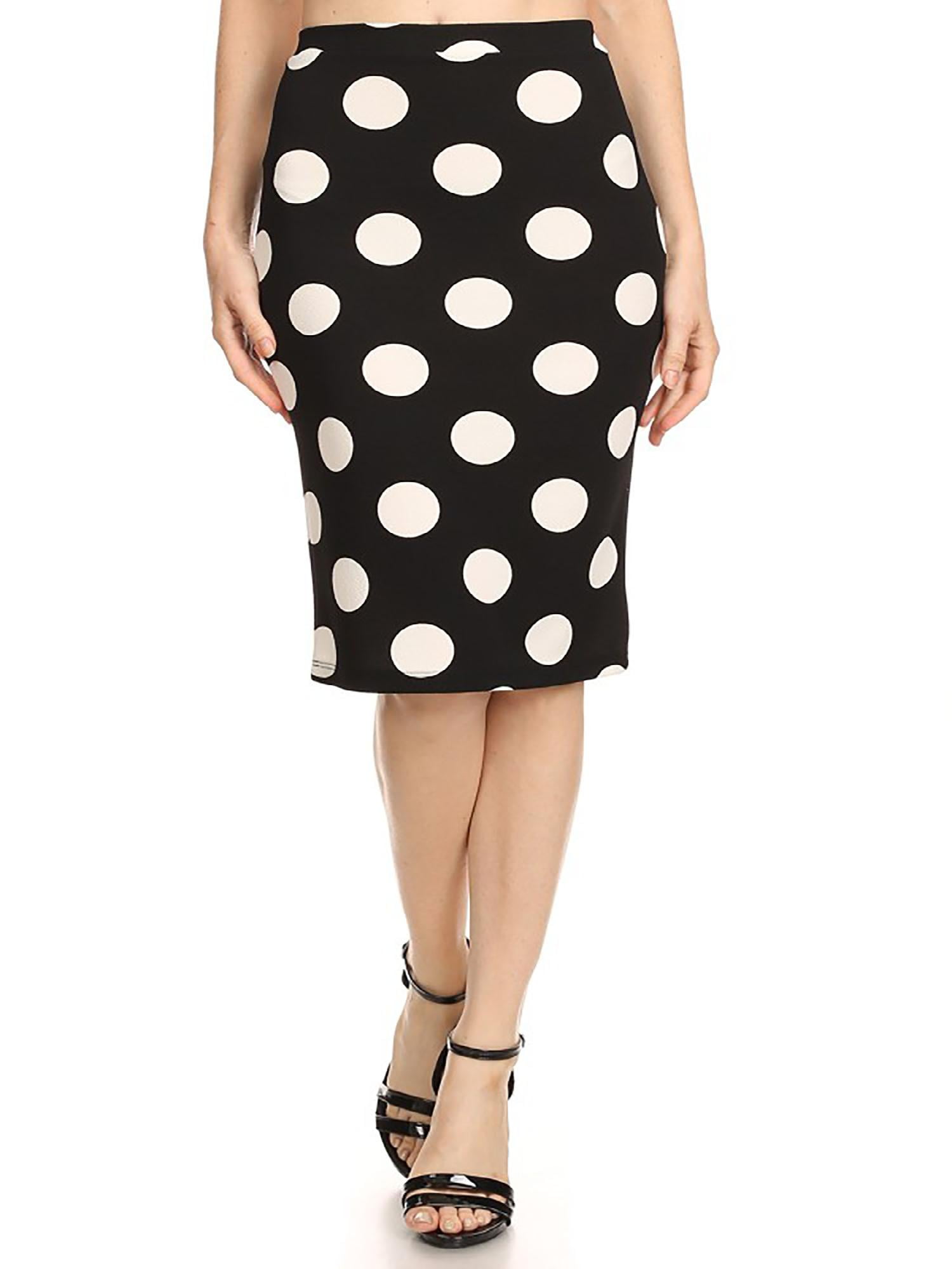 Women's Elastic Waist Stretch Midi Office Pencil Skirt S-XL - Walmart.com