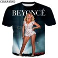 thumbnail image 1 of Nueva camiseta de hip hop para hombres/mujeres cantante Beyonce 3D camisetas impresas casual estilo Harajuku camiseta streetwear tops, 1 of 4