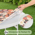 thumbnail image 5 of Pioneer Flower Floral Print Pattern Round Fitted Tablecloth with Elastic Edge,Dining Table Cover Waterproof,Outdoor Round Tablecloth for Camping,Dining,Indoor and Outdoor, 5 of 7