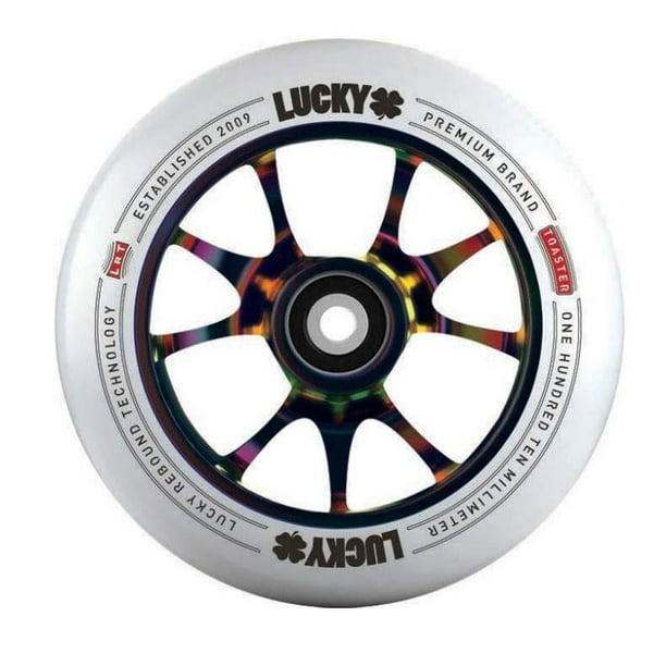 LUCKY SCOOTER WHEEL 110mm Toaster Neo Chrome/White SINGLE WHEEL w