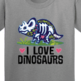 thumbnail image 4 of Inktastic Girl Dinosaur I Love Dinosaurs Youth T-Shirt, 4 of 5
