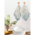 thumbnail image 2 of Blue Seahorse Coastal Kitchen Dish Towels for Drying Dishes Set of 2, Summer Beach Nautical Ocean Coral Vintage Waffle Weave Microfiber Hand Tea Bathroom Towels Quick Dry & Absorbent Towel 12x12, 2 of 7