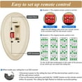 thumbnail image 4 of Fan 35T Replacement Remote for Harbor Breeze Ceiling Fan Remote Control, Light Dimmer 3-speed for FAN-53T FAN-11T Fan-HD L3HFAN35T FAN-35T L3HFAN35T1 FAN-35T1, Learn Key with Wall Mount（Only Remote), 4 of 7