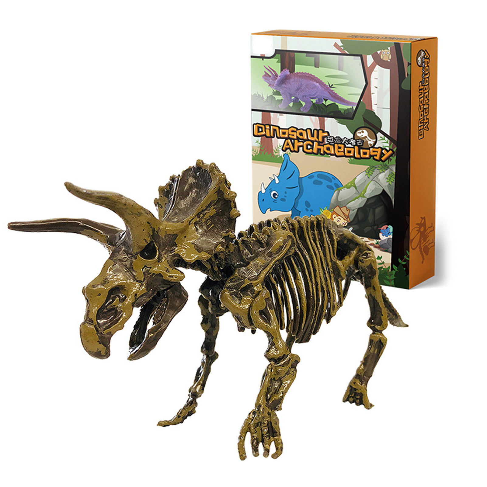 Details about   Discovery Kids Dinosaur Build Your Own Triceratops Skeleton Kit 2 Books Toy 4+ 