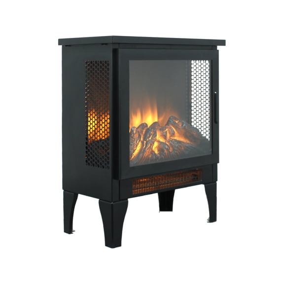 15" Electric Fireplace Heater, Electric Fireplace Infrared Stove Heater With Overheating Protection, Bottom Air Outlet For Up To 400 Sq. Ft. Room