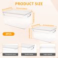 thumbnail image 5 of 2 Pcs Trash Bag Holder with Lid Clear Garbage Bag Dispenser Stackable Trash Bag Storage Under Sink Trash Bag Roll Holder Open Front Trash Bag Organizer for Garbage Bag, 5 of 8