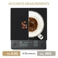 thumbnail image 2 of TIMEMORE Black Mirror Basic PRO Coffee Scale with Timer & Flow Rate Function, 2000g/0.1g, Black, 2 of 6