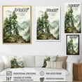 thumbnail image 4 of Designart "Soft Gray American Redwoods II" Tree Redwood Floater Framed Wall Art Living Room, 4 of 5