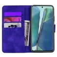 thumbnail image 5 of Mantto Cases for Samsung Galaxy Note 20 - 6.7 inch Magnetic Wallet Case for Women Card Holder Flip Cover Embossed Mandala Flower Kickstand PU Leather Magnetic Folio with Strap, Purple, 5 of 7