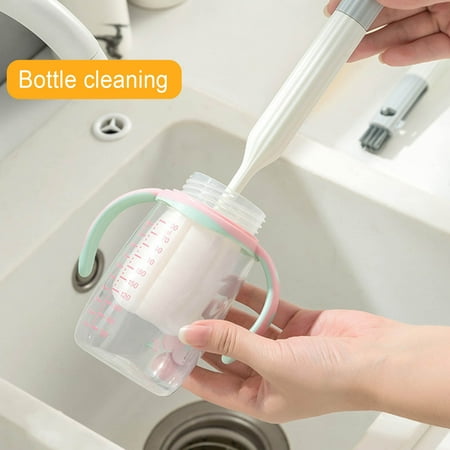 

COFEST Brushes Clearance Four In One Cup And Brush Set Household Baby Bottle Brush Cup Cover Brush Glass Insulated Cup Cleaning Brush Household Cleaning Supplies