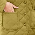 thumbnail image 5 of yillto Winter Coat for Women Plus Size Fleece Lined Jacket Lightweight Quilted Button down Cardigan Outwear, 5 of 6