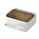 thumbnail image 2 of Caja de Tejidos Plástica Rectangular con Organizador de Almacenamiento, Portacontrol Remoto Multifunción, Color Beige Blanco, 21.5x20x10.5cm, para Baño Cocina Oficina, 2 of 6