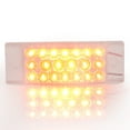 thumbnail image 3 of cciyu 1x 6 inch Rectangle 20 Led Truck Trailer Led Side Marker Lights w/Reflectors Led Stop Turn Tail Brake Lights Clear Len Amber Light Led trailer lights Turn Signal and Parking Lights, 3 of 4