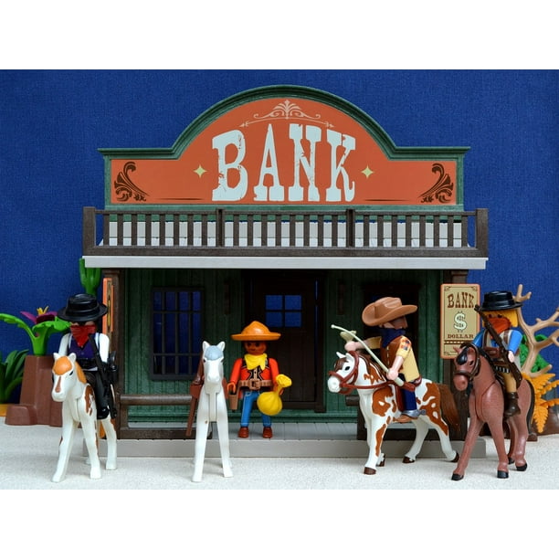 Toys Western Usa Playmobil Bank Robbery America 12 Inch By 18 Inch Laminated Poster With Bright Colors And Vivid Imagery Fits Perfectly In Many Attractive Frames Walmart Com Walmart Com