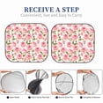 thumbnail image 5 of Goofa Rose Flowers Pattern 2 Piece Car Windshield Sun Shade Foldable | Front Windshield Shade for Sun, Heat and UV Rays | Sunshade for Car Front Window-, 5 of 7