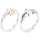 thumbnail image 1 of 1 par de anillos de ángel y diablo, anillos decorativos para parejas, anillos a juego, joyería para los dedos., 1 of 7