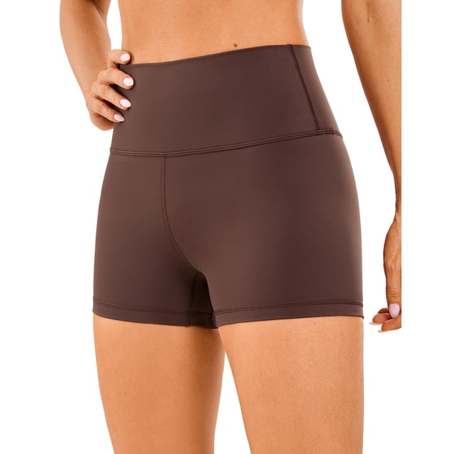 Shorts CRZ YOGA Naked Feeling Biker 3" Cintura Alta Taupe XS
