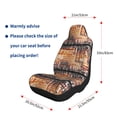thumbnail image 5 of Honeii Hand Drawn Vintage Coffee for Car Seat Covers Full Set, Seat Covers for Cars, Car Seat Protector Waterproof, Leather Car Seat Cushion-2 PCS, 5 of 9