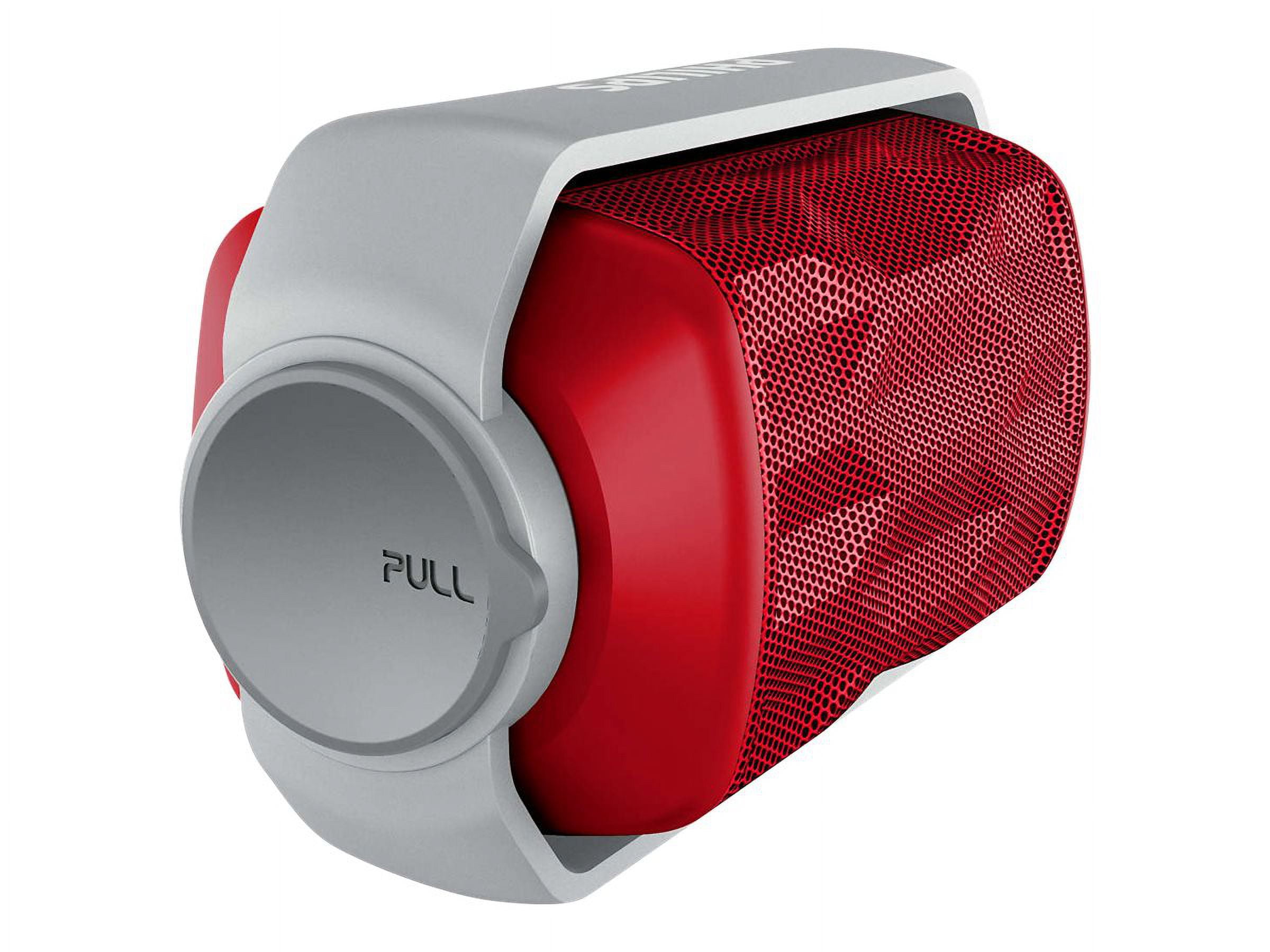 Philips BT2200B/27 Shoqbox Mini Rugged Compact Wireless Waterproof Outdoor or Shower Portable Bluetooth Speaker (Red) Float in Water and Built-In Mic for Phone Calls - Walmart.com