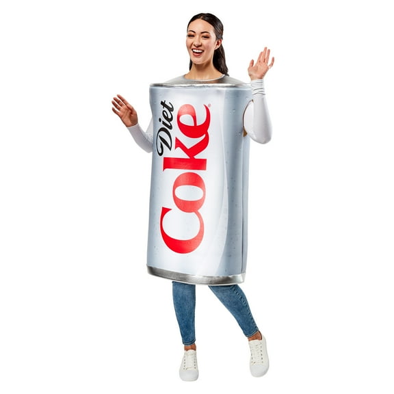 Diet Coke Soda Can Costume for Adults by Rubies, Unisex One Size
