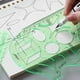 thumbnail image 3 of 11 unidades/juego de plantillas de dibujo geométrico, reglas de dibujo, regla de medición multifunción para estudiar, diseñar y construir la escuela, 3 of 5