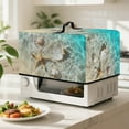 thumbnail image 3 of Whosucclay Beach Starfish Seashell Print Scratch Resistant Microwave Oven Cover, Toaster Oven Dust Protector, Universal Shield for Countertop Appliances in Home 18.25" x 14.5" x 11"inches-S, 3 of 7