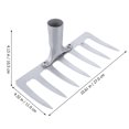 thumbnail image 2 of Shisuyan Versatile Grass Grooming Rake Steel 1Set 10.6X4.3In Silver, 2 of 8
