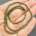 thumbnail image 2 of Fab Forest Green Freshwater Pearl Strand | 3x2mm | 175 Pearls |, 2 of 12