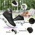 thumbnail image 7 of Roller Skate Shoes for Boys, Rollerskates and Sneakers 2-in-1 for Indoor Outdoor,Shoe with Retractable Wheels - Birthday Christmas, 7 of 7