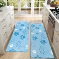 thumbnail image 4 of Kitchen Rugs Sets Of 2,Blue Dog Paw Footprint Anti Fatigue Kitchen Mat Rugs Non Slip Washable,Decorative Kitchen Floor Mats for Kitchen,Sink,Laundry,17"X47", 4 of 5