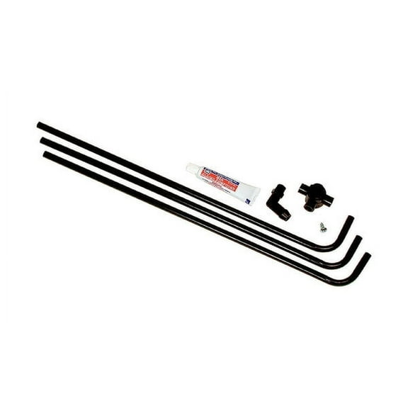 1 pc Dial 3 Way Side Black Plastic Evaporative Cooler Water Hook-Up Kit