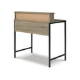 thumbnail image 3 of Signature Design by Ashley Casual Titania Home Office Desk  Light Brown/Gunmetal, 3 of 9