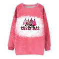 thumbnail image 4 of Qiopertar Femmes Décontracté Manches Longues Col Rond Hauts Chemises Amples Blouse Imprimé Saint-Valentin Chandail en Molleton Graphique Liquidation Livraison Gratuite à Moins de 5$ jusqu'à 90 % de Réduction, 4 of 4
